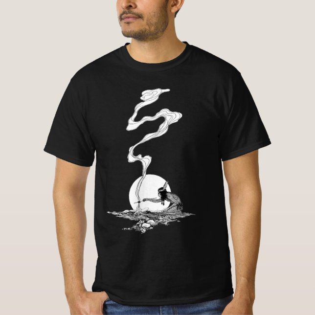 T-shirt Indien dans sa solitude par NC Wyeth Western Vinta (Devant)
