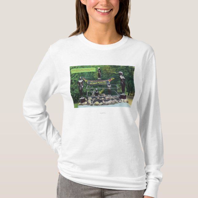 T-shirt Indien de canyon de Capilano souhaitant la vue (Devant)