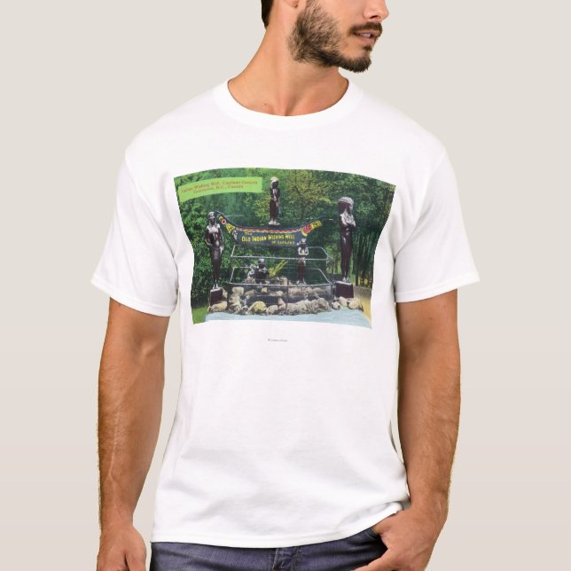 T-shirt Indien de canyon de Capilano souhaitant la vue (Devant)