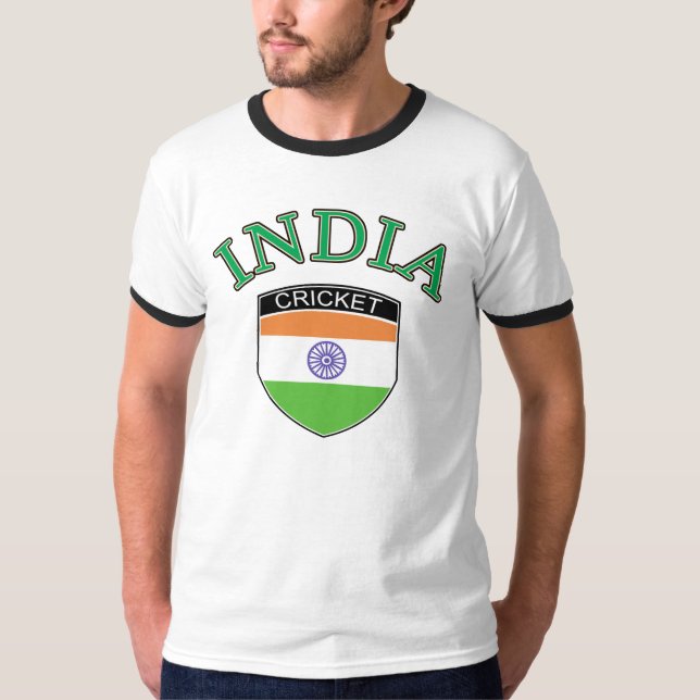 T-shirt indien de cricket (Devant)