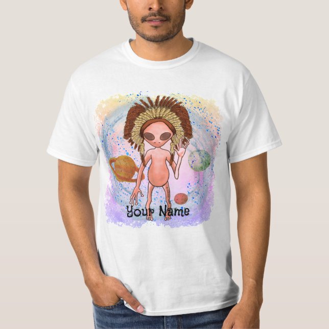 T-shirt Indien extraterrestre (Devant)