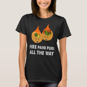 T-shirt Indien Hindi gol gappe tendance pani de feu puri