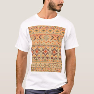 T-shirt Indien péruvien : Tribal Geometry Seamless