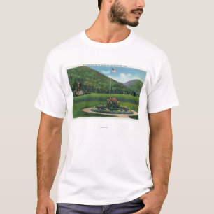 T-shirt Indien saluant la statue de Soleil Levant
