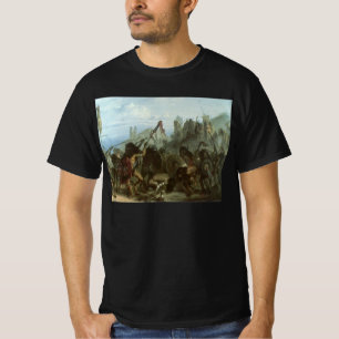 T-shirt Indiens d'autrefois, Danse du bison par Karl Bodme