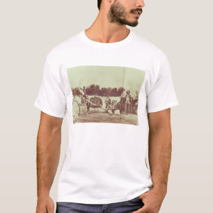 T-shirt Indiens de Cheyenne sur le mouvement, 1878 (photo