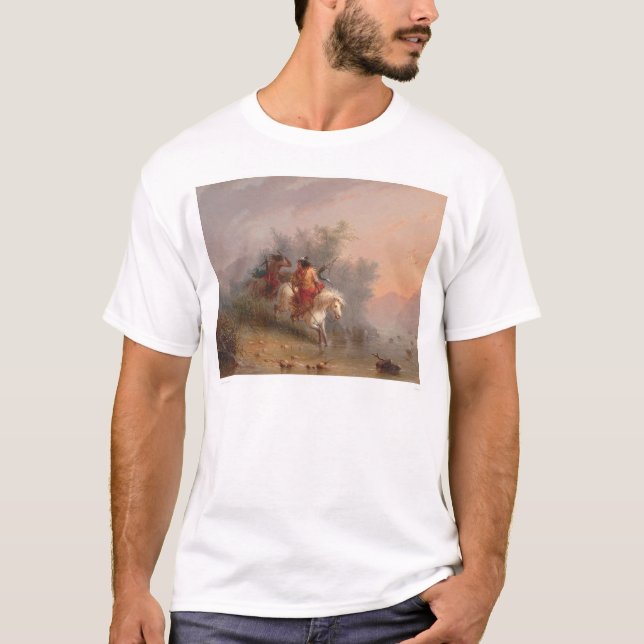 T-shirt Indiens de Shoshoni (1069A) (Devant)