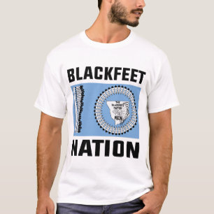 T-shirt Indiens noirs, drapeau de la nation Blackpieds