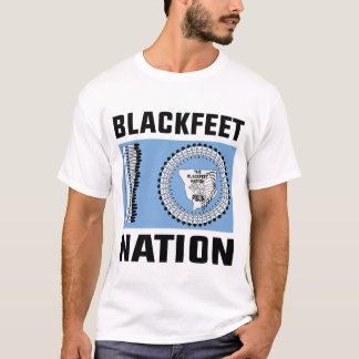 T-shirt Indiens noirs, drapeau de la nation Blackpieds