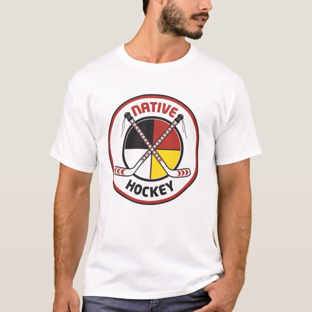T-shirt indigène d'hockey (Devant)