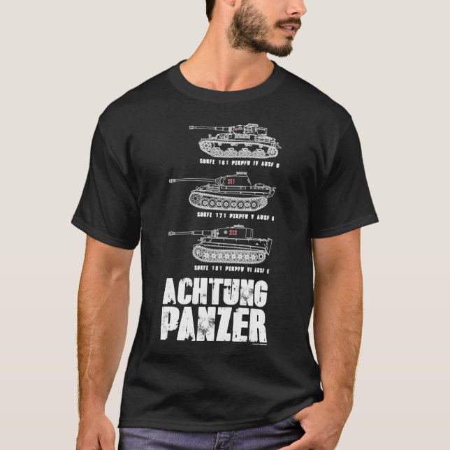 T-Shirt indispensable ACHTUNG PANZER (Devant)