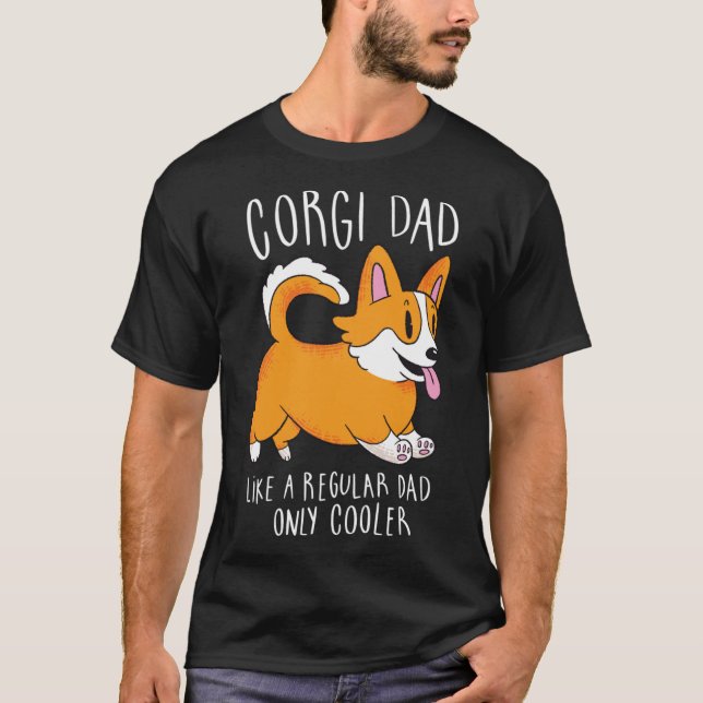T-shirt indispensable Corgi Dad (Devant)