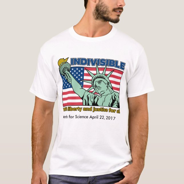 T-shirt Indivisible : Avec la liberté et la justice pour t (Devant)