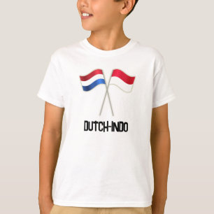 T-shirt Indo-Néerlandais avec Deux Drapeaux