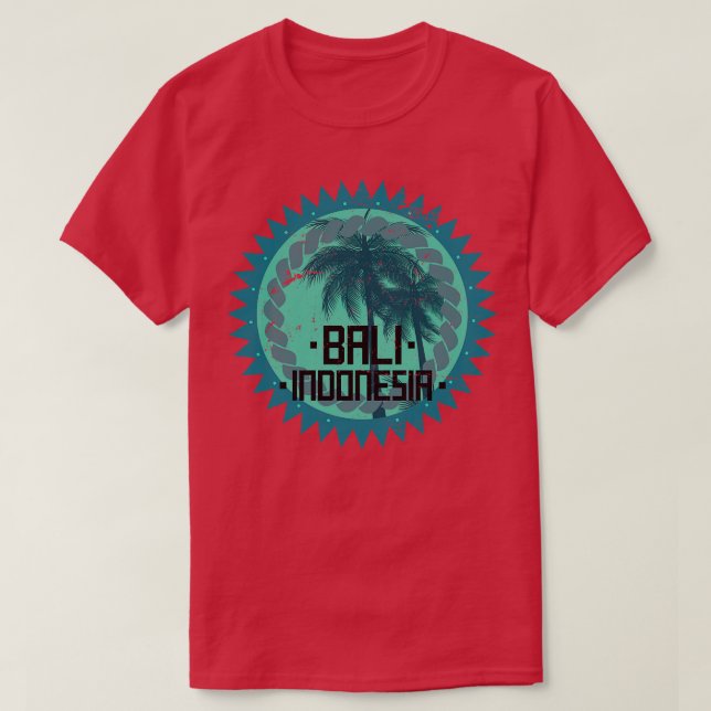 T-shirt Indonésie de Bali tropicale (Design devant)