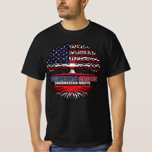 T-shirt Indonésie Indonésie États-Unis États-Unis