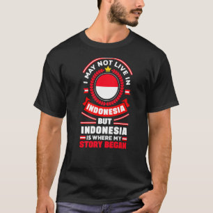 T-shirt Indonésie Indonésie Indonésie Indonésie Drapeau Pr