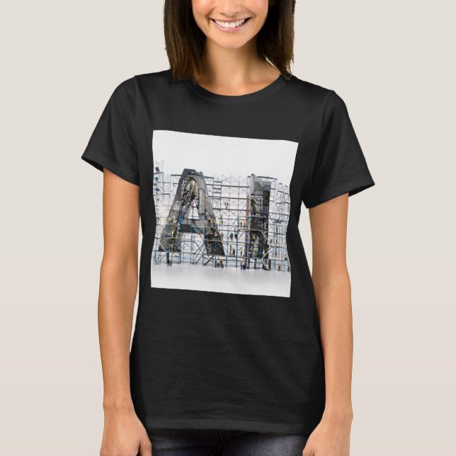 T-shirt Industrial Letterform – AI (Devant)