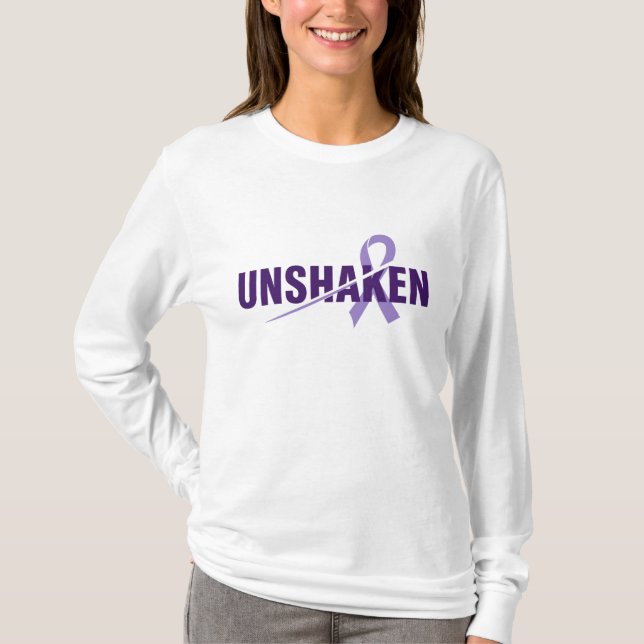 T-shirt INÉBRANLABLE – Conception de la Journée violette d (Devant)