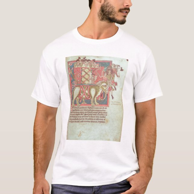 T-shirt Infanterie attaquant un éléphant (Devant)