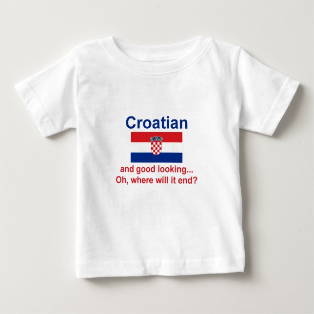 T-shirt infantile croate beau (Devant)