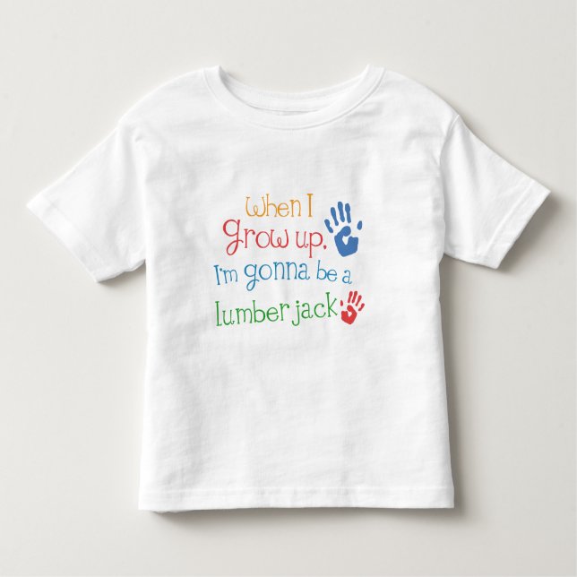 T-shirt infantile de bébé de bûcheron (avenir) (Devant)