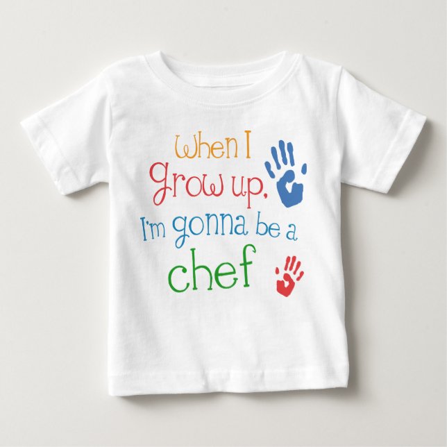 T-shirt infantile de bébé de chef (avenir) (Devant)