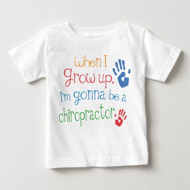 T-shirt infantile de bébé de chiroprakteur (Devant)