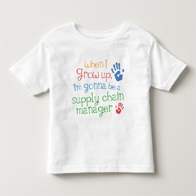 T-shirt infantile de bébé de directeur de chaîne (Devant)
