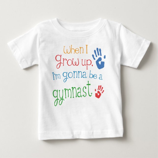 T-shirt infantile de bébé de gymnaste (avenir) (Devant)