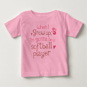 T-shirt infantile de bébé de joueur de base-ball