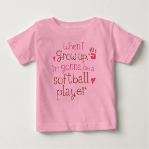 T-shirt infantile de bébé de joueur de base-ball