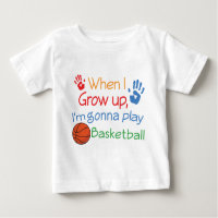 T-shirt infantile de bébé de joueur de basket