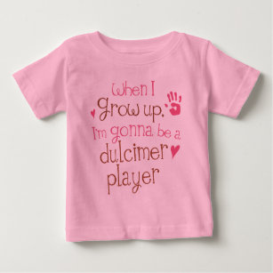 T-shirt infantile de bébé de joueur de dulcimer
