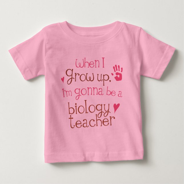 T-shirt infantile de bébé de professeur de (Devant)