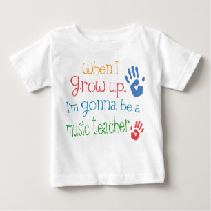 T-shirt infantile de bébé de professeur de musique