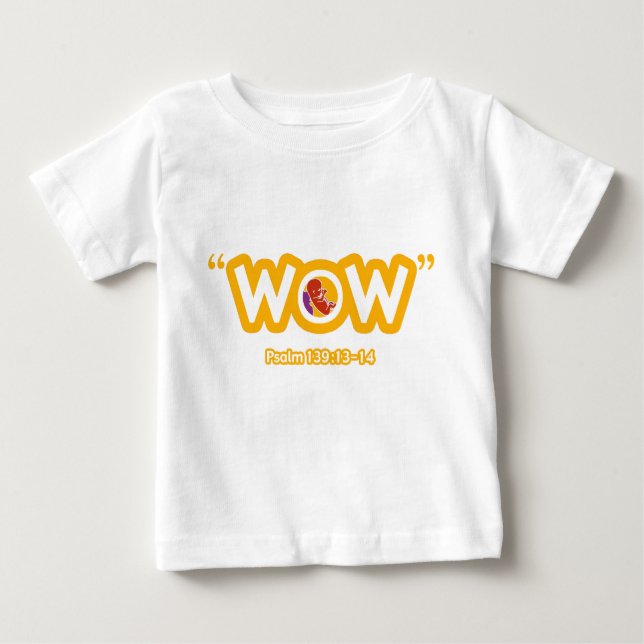 T-shirt infantile de "wow" (Devant)
