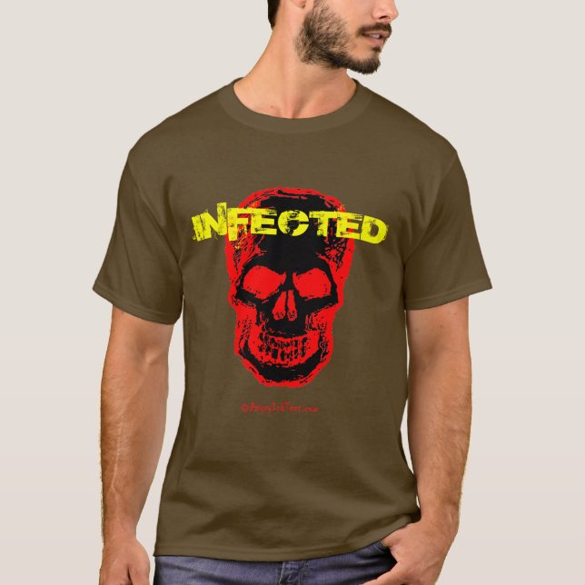 T-shirt infecté de zombi (Devant)