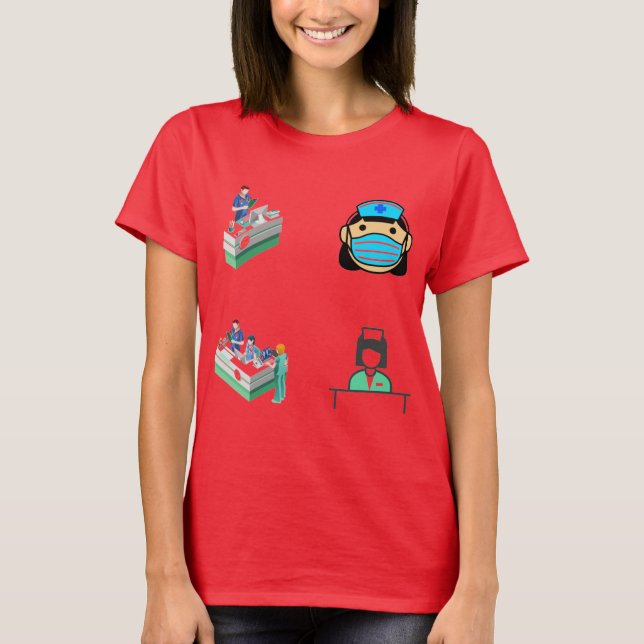 T-shirt Infection Control Nurse Sticker Pack - Infection C (Devant)