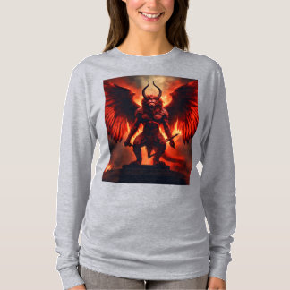 T-Shirt Infernal Winged Warrior – Fiery Demon King