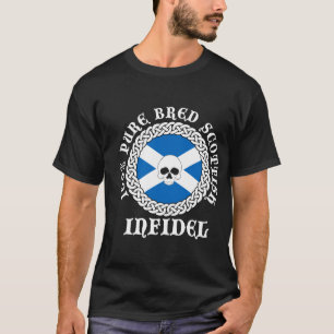 T-shirt Infidèle écossais multiplié pur de 100%