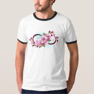T-shirt Infinité avec les fleurs Sakura