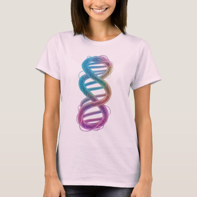T-shirt Infinité de l'ADN arc-en-ciel (Devant)