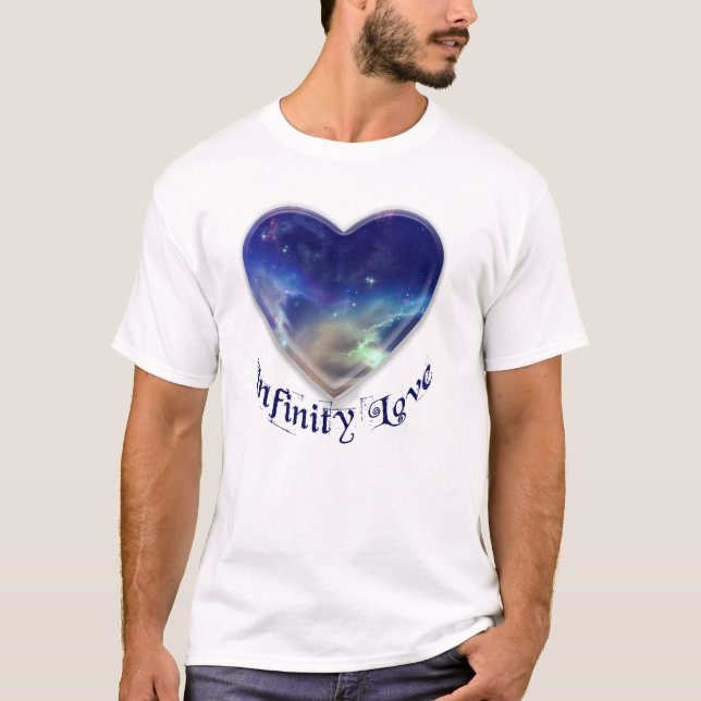 T-shirt Infinite Love - Galaxy Heart (Devant)