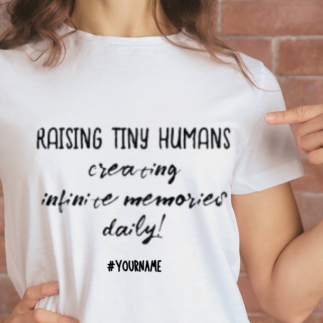T-shirt Infinite Souvenirs Aimer mignon Mères Jour Cadeau (Add a name and make mum happy! Why wait?)