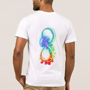 T-shirt Infinity avec Rainbow Jellyfish