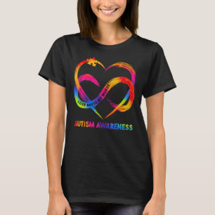 T-shirt Infinity Heart Love Sensibilisation sur l'autisme 