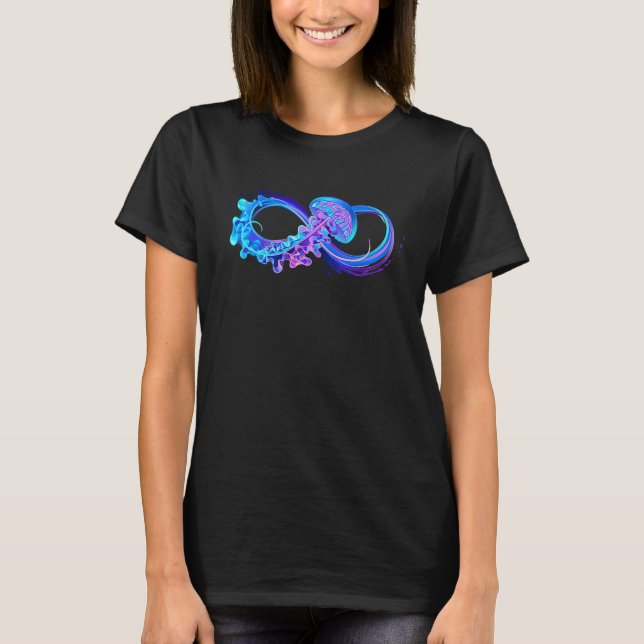 T-shirt Infinity Jellyfish Ocean Marine Life (Devant)