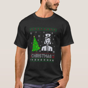 T-shirt Infirmier Anesthésiste Éclairage Arbre de Noël Swe