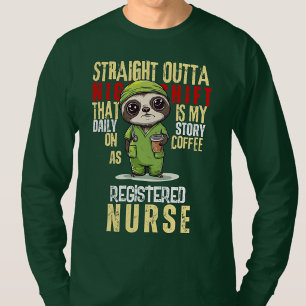 T-shirt Infirmier auxiliaire certifié de nuit d'histoire q